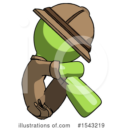 Royalty-Free (RF) Green Design Mascot Clipart Illustration by Leo Blanchette - Stock Sample #1543219