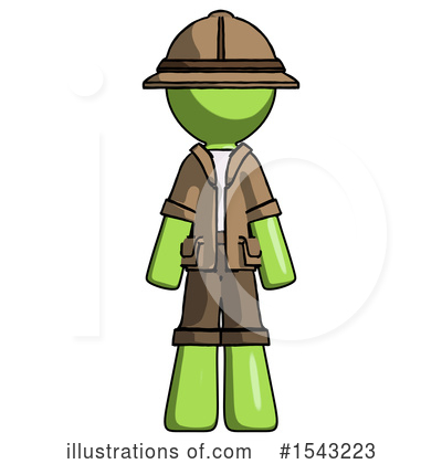 Royalty-Free (RF) Green Design Mascot Clipart Illustration by Leo Blanchette - Stock Sample #1543223