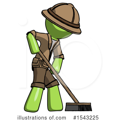 Royalty-Free (RF) Green Design Mascot Clipart Illustration by Leo Blanchette - Stock Sample #1543225