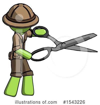 Royalty-Free (RF) Green Design Mascot Clipart Illustration by Leo Blanchette - Stock Sample #1543226