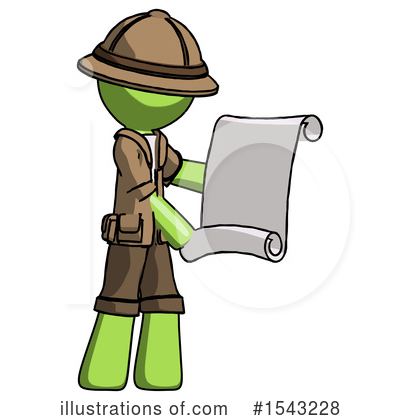 Royalty-Free (RF) Green Design Mascot Clipart Illustration by Leo Blanchette - Stock Sample #1543228