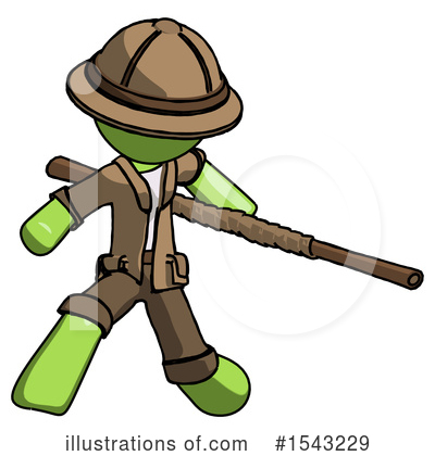 Royalty-Free (RF) Green Design Mascot Clipart Illustration by Leo Blanchette - Stock Sample #1543229