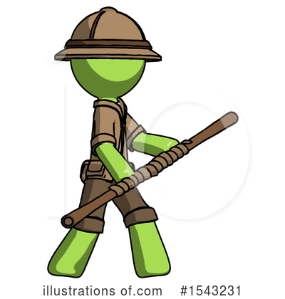 Royalty-Free (RF) Green Design Mascot Clipart Illustration by Leo Blanchette - Stock Sample #1543231