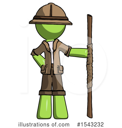 Royalty-Free (RF) Green Design Mascot Clipart Illustration by Leo Blanchette - Stock Sample #1543232