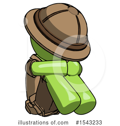 Royalty-Free (RF) Green Design Mascot Clipart Illustration by Leo Blanchette - Stock Sample #1543233