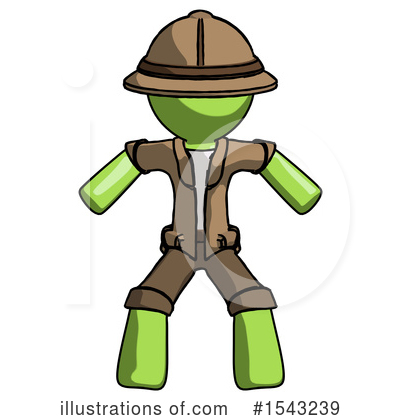 Royalty-Free (RF) Green Design Mascot Clipart Illustration by Leo Blanchette - Stock Sample #1543239