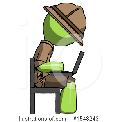 Royalty-Free (RF) Green Design Mascot Clipart Illustration by Leo Blanchette - Stock Sample #1543243