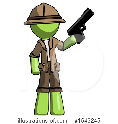 Royalty-Free (RF) Green Design Mascot Clipart Illustration by Leo Blanchette - Stock Sample #1543245