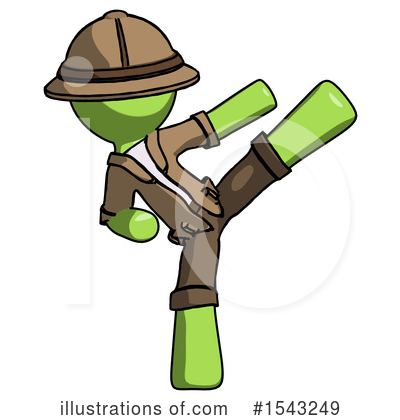 Royalty-Free (RF) Green Design Mascot Clipart Illustration by Leo Blanchette - Stock Sample #1543249