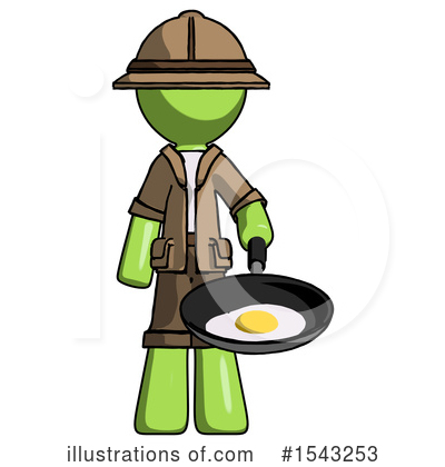 Royalty-Free (RF) Green Design Mascot Clipart Illustration by Leo Blanchette - Stock Sample #1543253