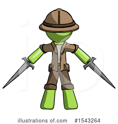 Royalty-Free (RF) Green Design Mascot Clipart Illustration by Leo Blanchette - Stock Sample #1543264