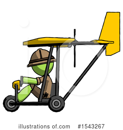 Royalty-Free (RF) Green Design Mascot Clipart Illustration by Leo Blanchette - Stock Sample #1543267
