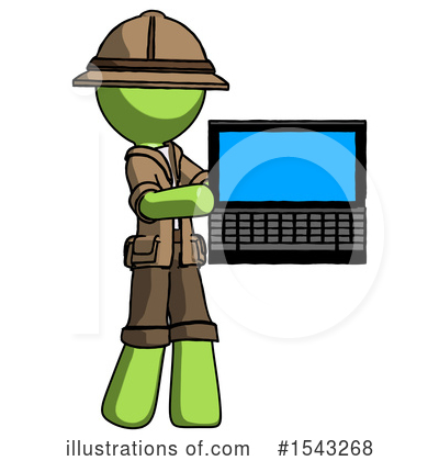 Royalty-Free (RF) Green Design Mascot Clipart Illustration by Leo Blanchette - Stock Sample #1543268