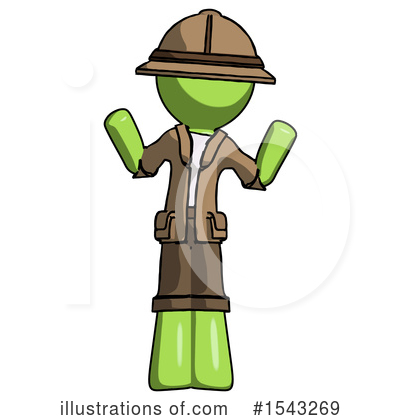 Royalty-Free (RF) Green Design Mascot Clipart Illustration by Leo Blanchette - Stock Sample #1543269