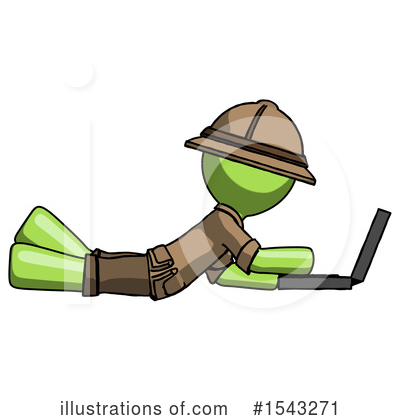Royalty-Free (RF) Green Design Mascot Clipart Illustration by Leo Blanchette - Stock Sample #1543271