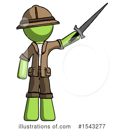 Royalty-Free (RF) Green Design Mascot Clipart Illustration by Leo Blanchette - Stock Sample #1543277