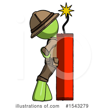 Royalty-Free (RF) Green Design Mascot Clipart Illustration by Leo Blanchette - Stock Sample #1543279