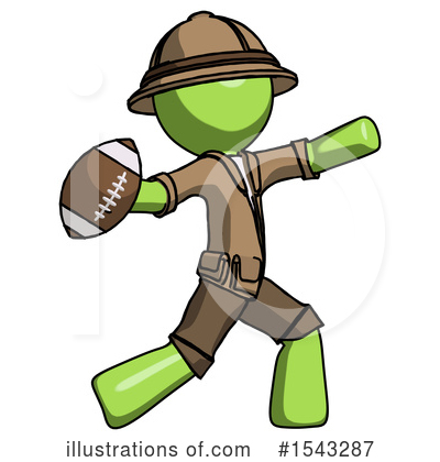 Royalty-Free (RF) Green Design Mascot Clipart Illustration by Leo Blanchette - Stock Sample #1543287