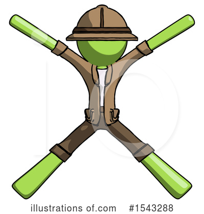 Royalty-Free (RF) Green Design Mascot Clipart Illustration by Leo Blanchette - Stock Sample #1543288