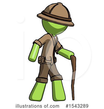Royalty-Free (RF) Green Design Mascot Clipart Illustration by Leo Blanchette - Stock Sample #1543289