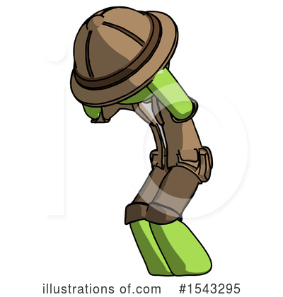Royalty-Free (RF) Green Design Mascot Clipart Illustration by Leo Blanchette - Stock Sample #1543295