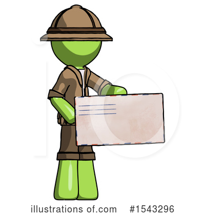 Royalty-Free (RF) Green Design Mascot Clipart Illustration by Leo Blanchette - Stock Sample #1543296