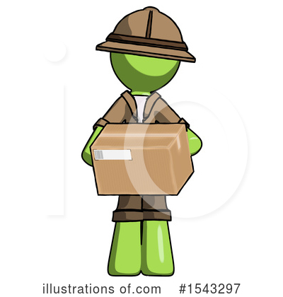 Royalty-Free (RF) Green Design Mascot Clipart Illustration by Leo Blanchette - Stock Sample #1543297