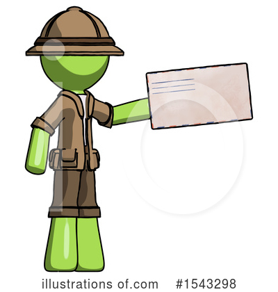 Royalty-Free (RF) Green Design Mascot Clipart Illustration by Leo Blanchette - Stock Sample #1543298