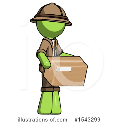 Royalty-Free (RF) Green Design Mascot Clipart Illustration by Leo Blanchette - Stock Sample #1543299