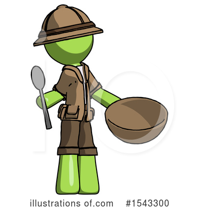 Royalty-Free (RF) Green Design Mascot Clipart Illustration by Leo Blanchette - Stock Sample #1543300