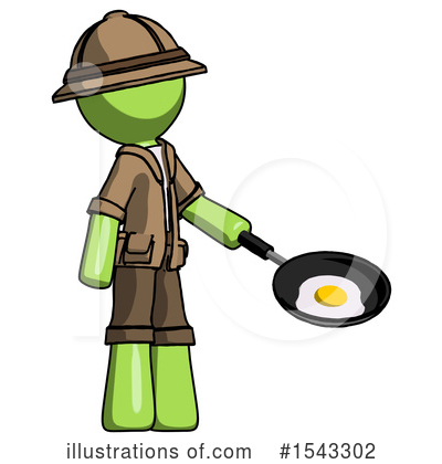 Royalty-Free (RF) Green Design Mascot Clipart Illustration by Leo Blanchette - Stock Sample #1543302