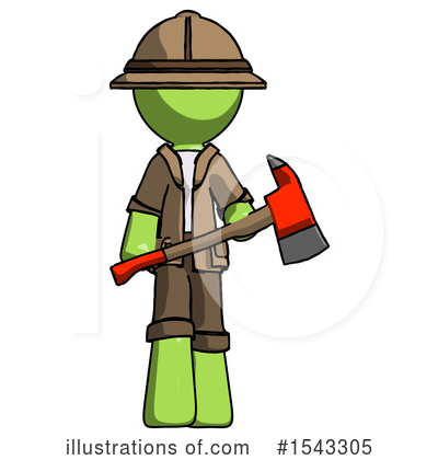 Royalty-Free (RF) Green Design Mascot Clipart Illustration by Leo Blanchette - Stock Sample #1543305