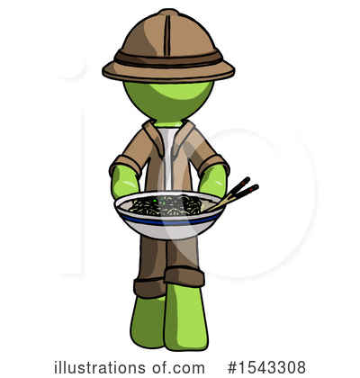 Royalty-Free (RF) Green Design Mascot Clipart Illustration by Leo Blanchette - Stock Sample #1543308