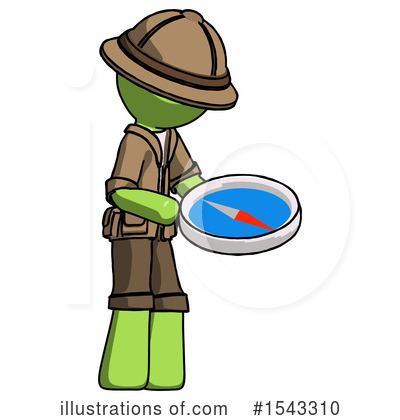 Royalty-Free (RF) Green Design Mascot Clipart Illustration by Leo Blanchette - Stock Sample #1543310