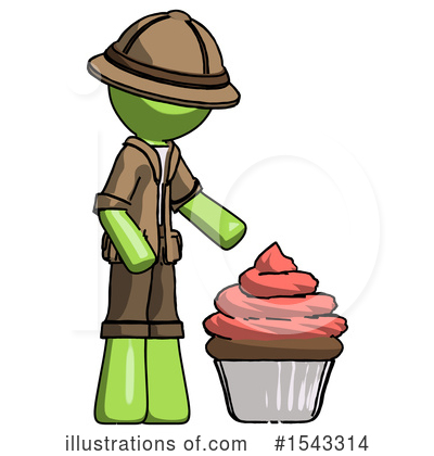 Royalty-Free (RF) Green Design Mascot Clipart Illustration by Leo Blanchette - Stock Sample #1543314