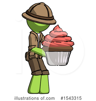 Royalty-Free (RF) Green Design Mascot Clipart Illustration by Leo Blanchette - Stock Sample #1543315