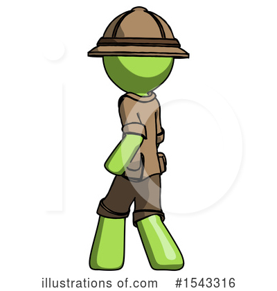 Royalty-Free (RF) Green Design Mascot Clipart Illustration by Leo Blanchette - Stock Sample #1543316