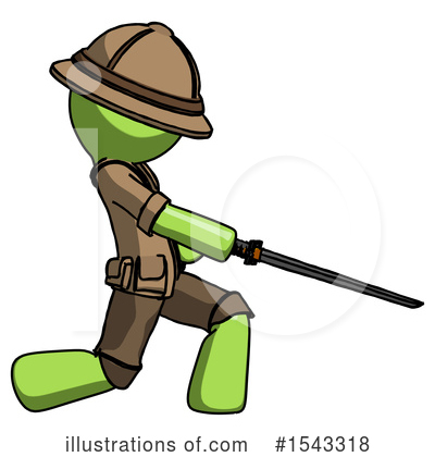 Royalty-Free (RF) Green Design Mascot Clipart Illustration by Leo Blanchette - Stock Sample #1543318