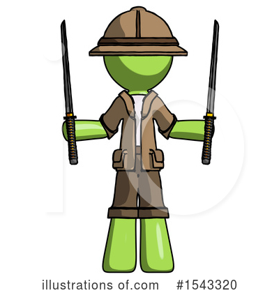 Royalty-Free (RF) Green Design Mascot Clipart Illustration by Leo Blanchette - Stock Sample #1543320