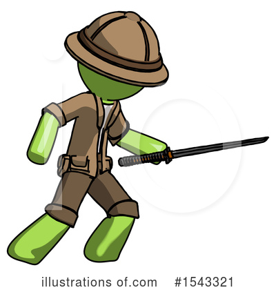 Royalty-Free (RF) Green Design Mascot Clipart Illustration by Leo Blanchette - Stock Sample #1543321