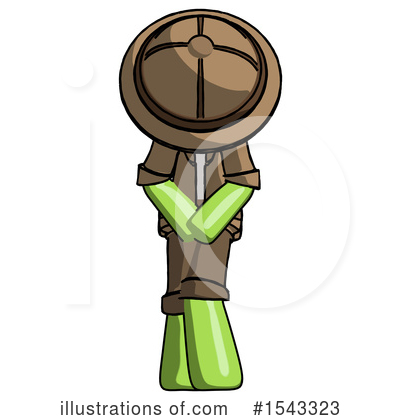 Royalty-Free (RF) Green Design Mascot Clipart Illustration by Leo Blanchette - Stock Sample #1543323
