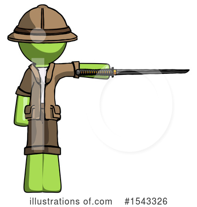 Royalty-Free (RF) Green Design Mascot Clipart Illustration by Leo Blanchette - Stock Sample #1543326