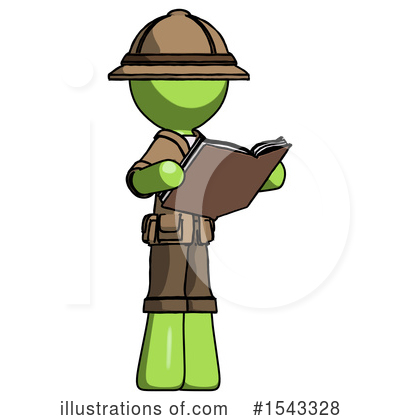 Royalty-Free (RF) Green Design Mascot Clipart Illustration by Leo Blanchette - Stock Sample #1543328