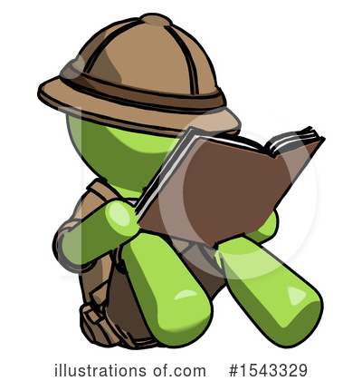 Royalty-Free (RF) Green Design Mascot Clipart Illustration by Leo Blanchette - Stock Sample #1543329