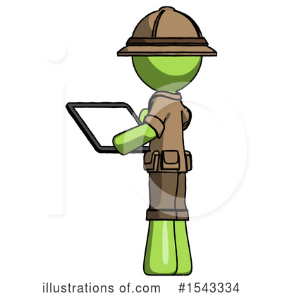 Royalty-Free (RF) Green Design Mascot Clipart Illustration by Leo Blanchette - Stock Sample #1543334