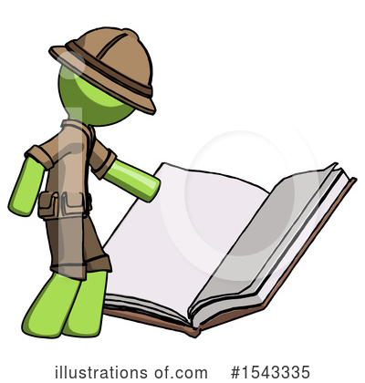 Royalty-Free (RF) Green Design Mascot Clipart Illustration by Leo Blanchette - Stock Sample #1543335
