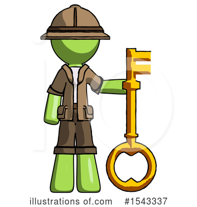 Royalty-Free (RF) Green Design Mascot Clipart Illustration by Leo Blanchette - Stock Sample #1543337