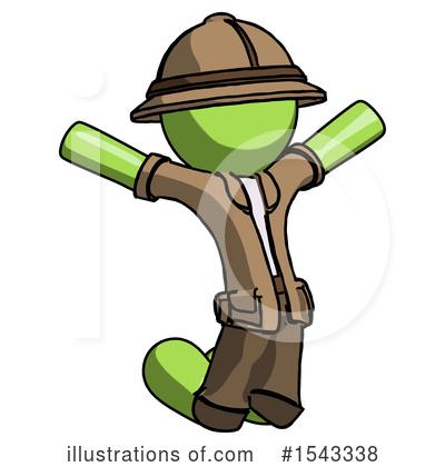 Royalty-Free (RF) Green Design Mascot Clipart Illustration by Leo Blanchette - Stock Sample #1543338