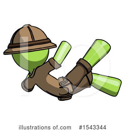 Royalty-Free (RF) Green Design Mascot Clipart Illustration by Leo Blanchette - Stock Sample #1543344