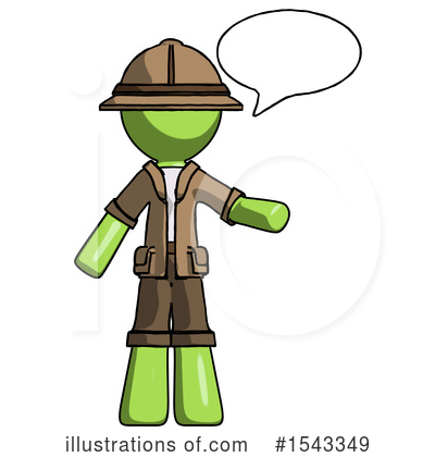 Royalty-Free (RF) Green Design Mascot Clipart Illustration by Leo Blanchette - Stock Sample #1543349